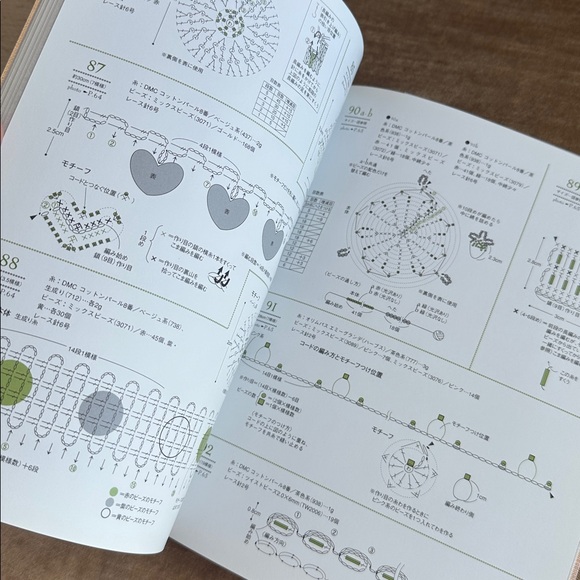 Japan Book on Beads Work 80 pages Instruction with photos Like new - Picture 4 of 7